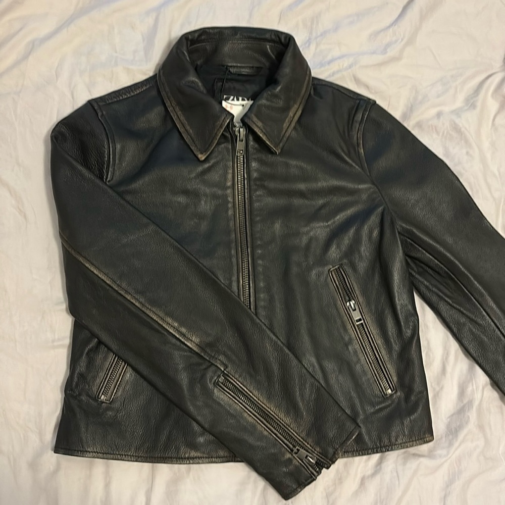 NWT Zara Leather Jacket